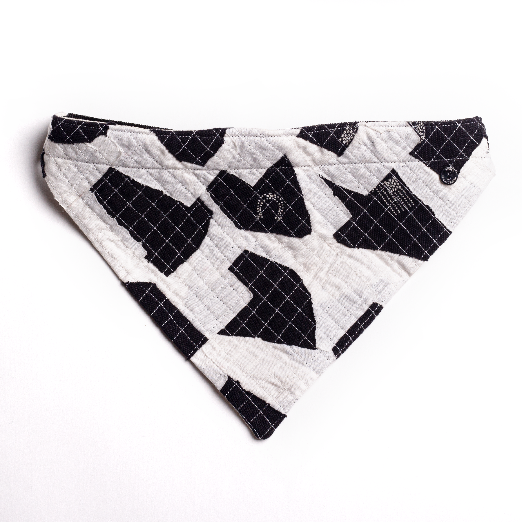 Sustainable Black Pet Bandana for Pets