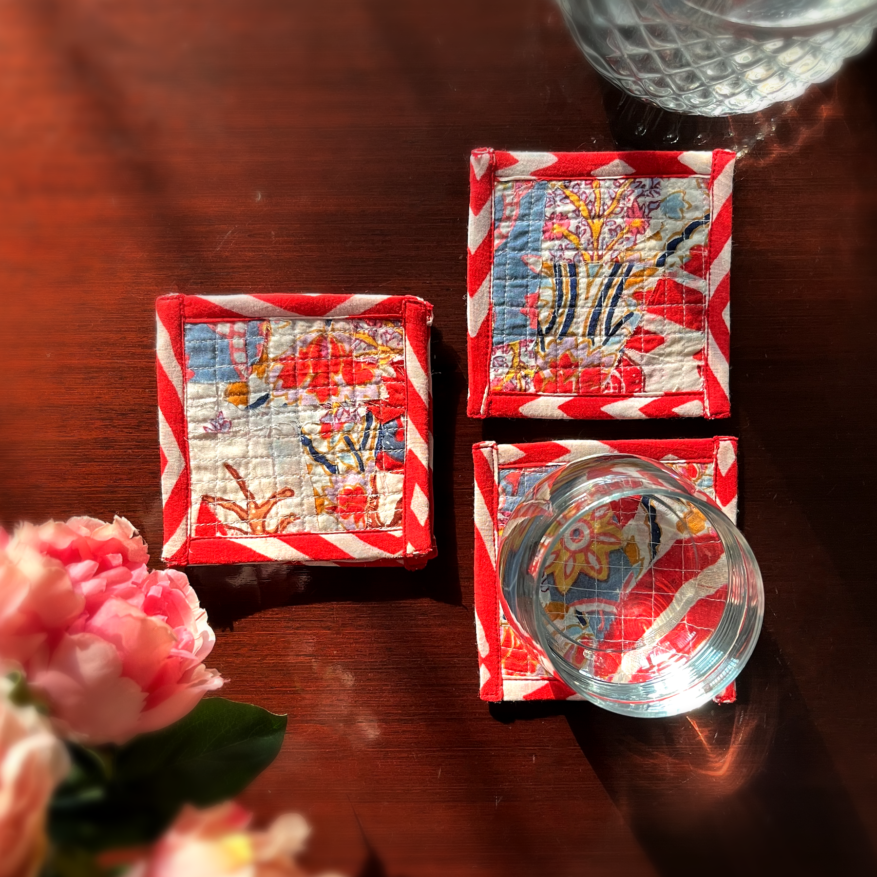 Buy sustainable dinner table coasters