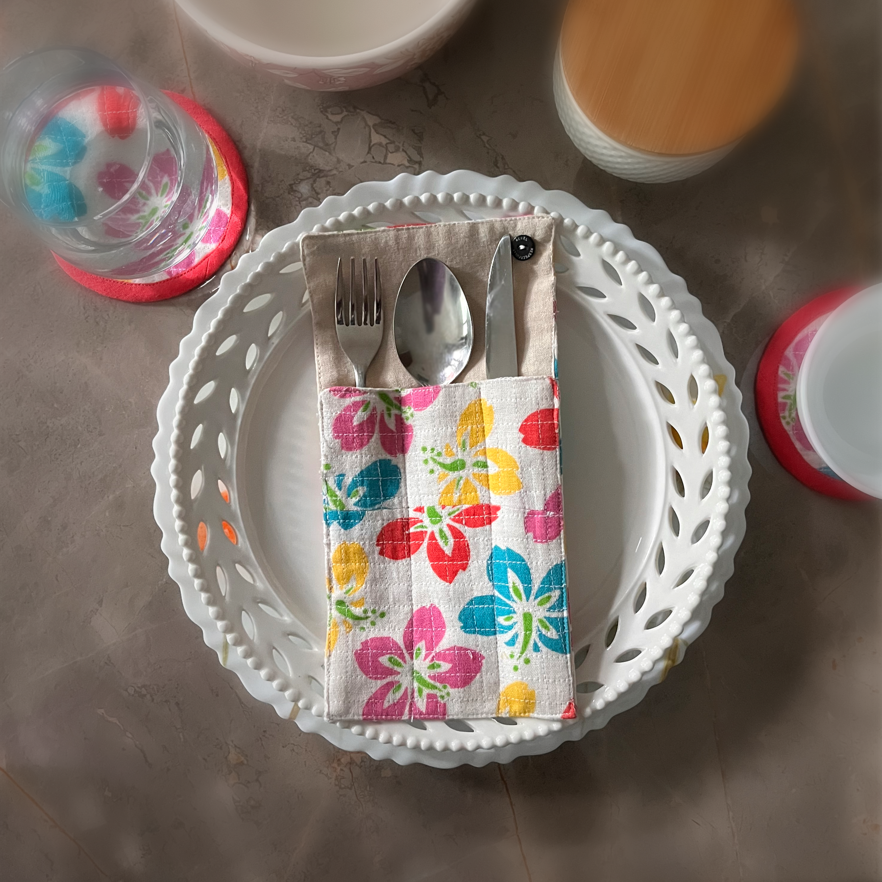 Buy sustainable cutlery pockets