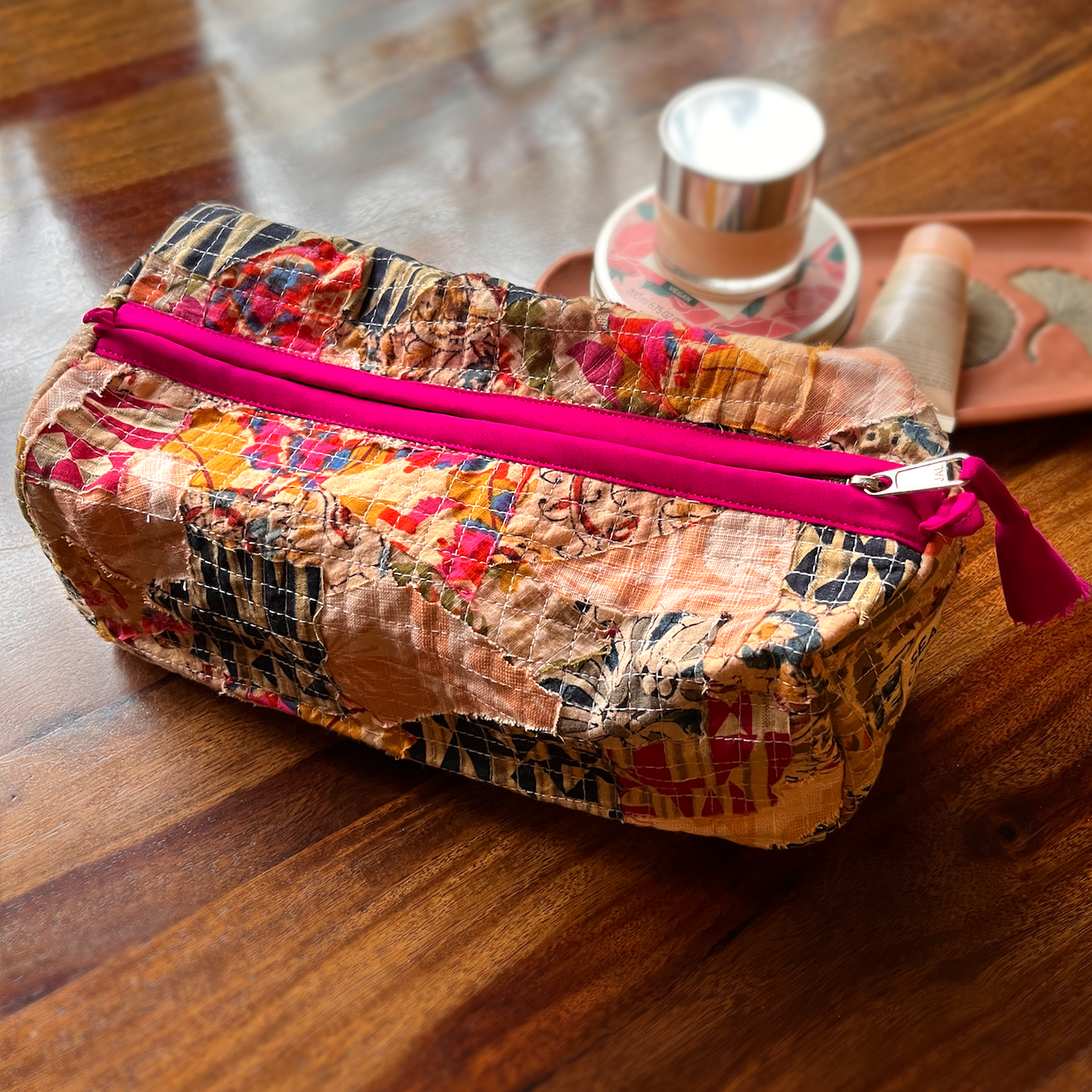Buy upcycled toiletry pouch