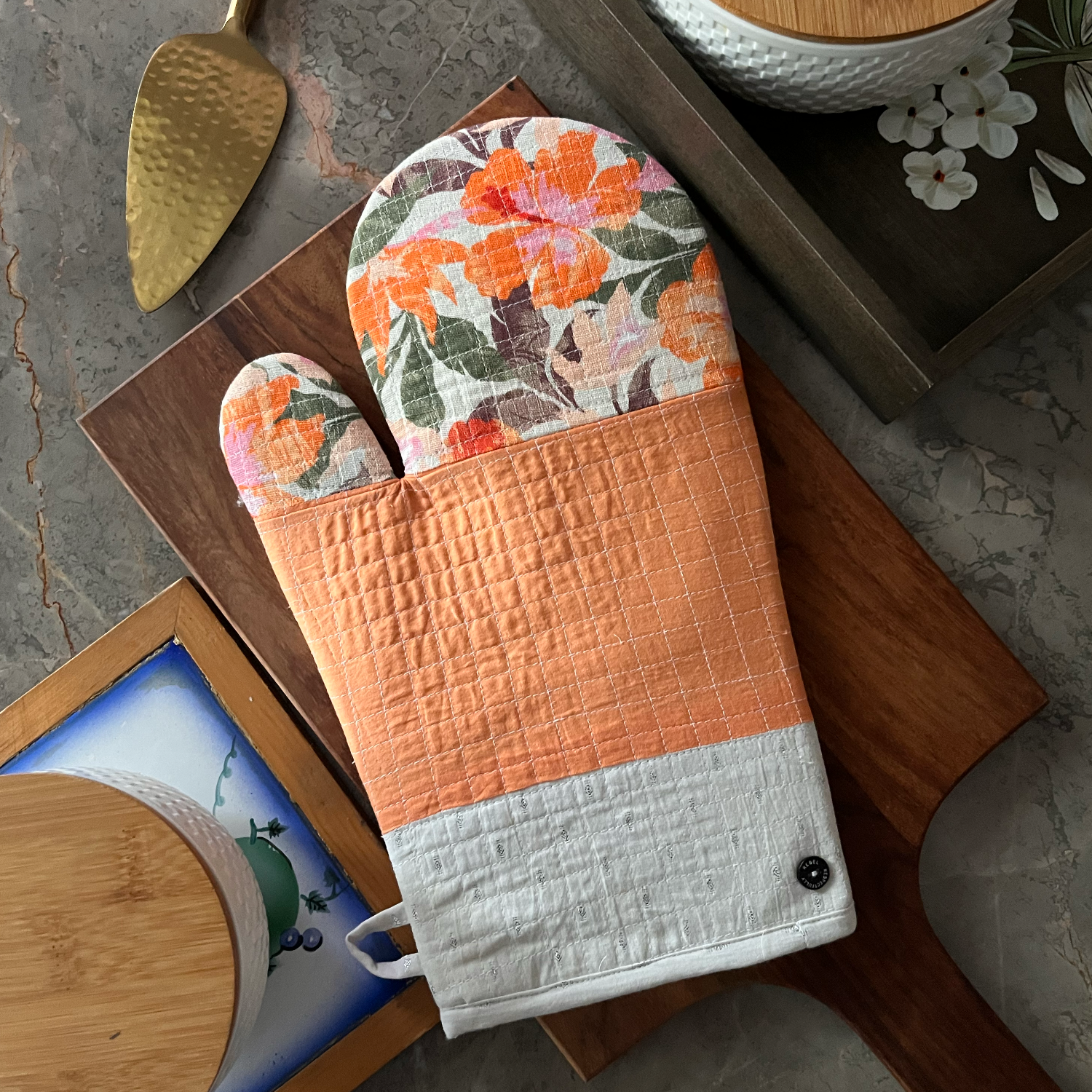 Oven Mitts Orange