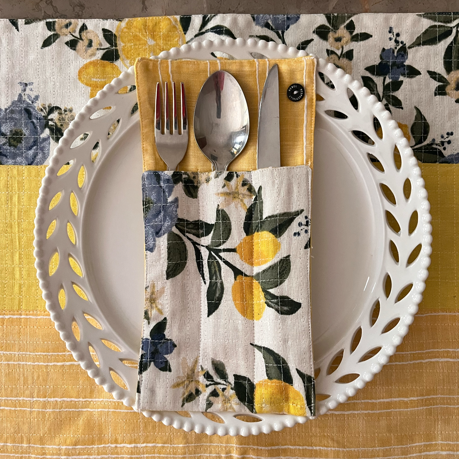Cutlery Pockets Blue