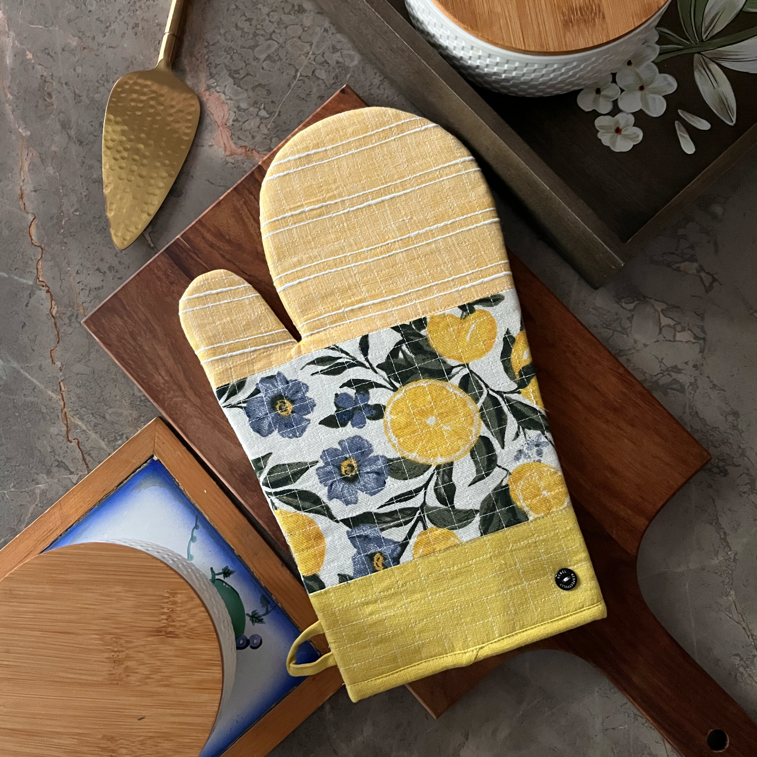 Oven Mitts Yellow